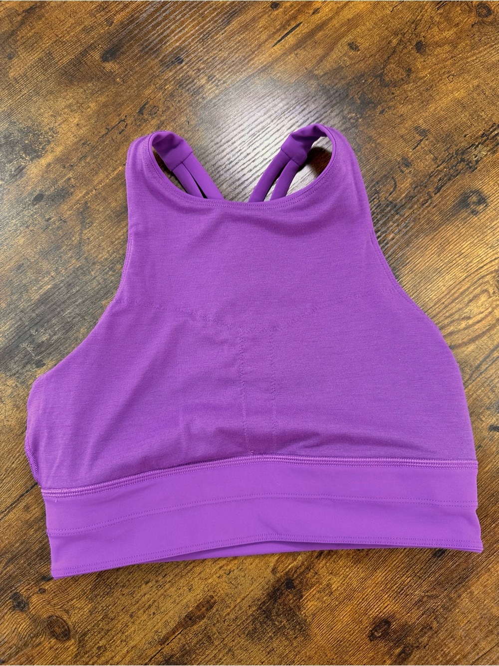 Lululemon Energy High-Neck Longline Tough Bra B-D Cups, Moonlit Magenta, 6 - Picture 15 of 16